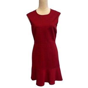 Brooks Brothers Red Fleece Sheath Dress Small Office Careerwear Business Capsule